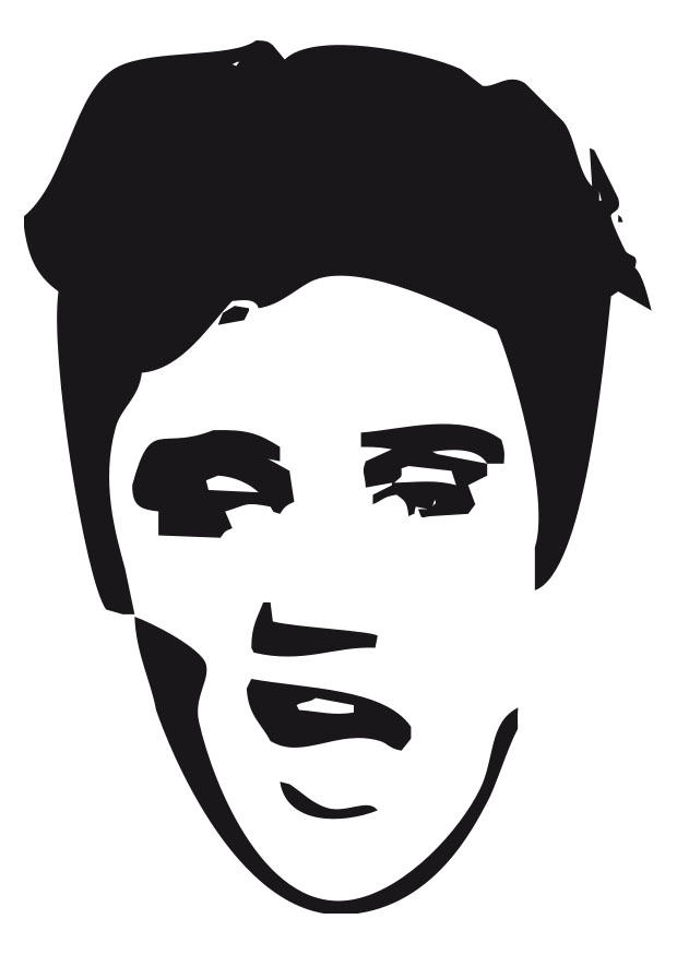 Disegno da colorare elvis presley