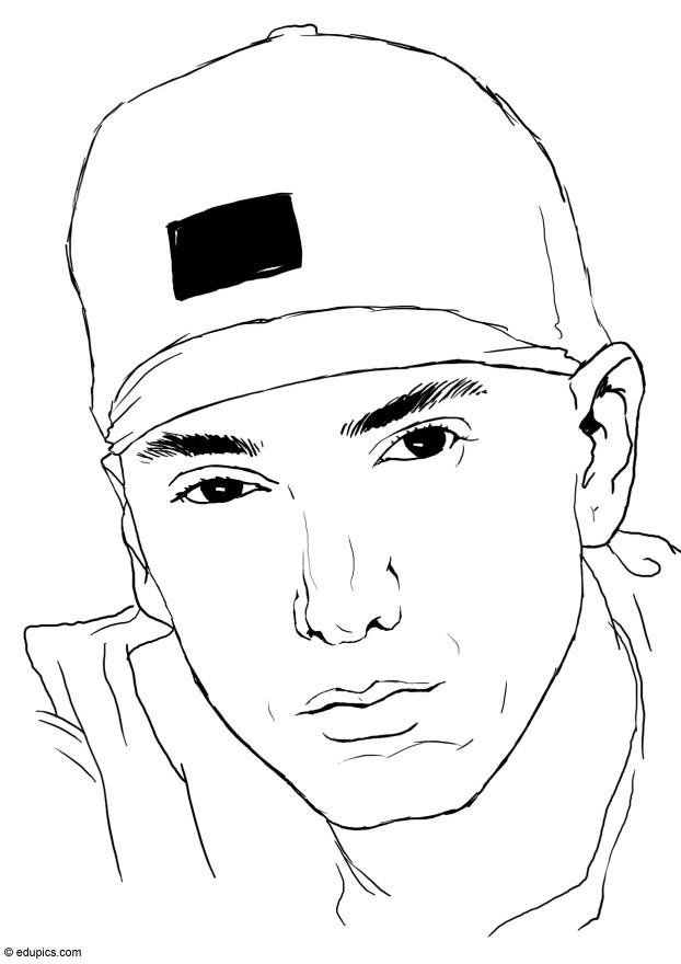 eminem Disegno da colorare eminem