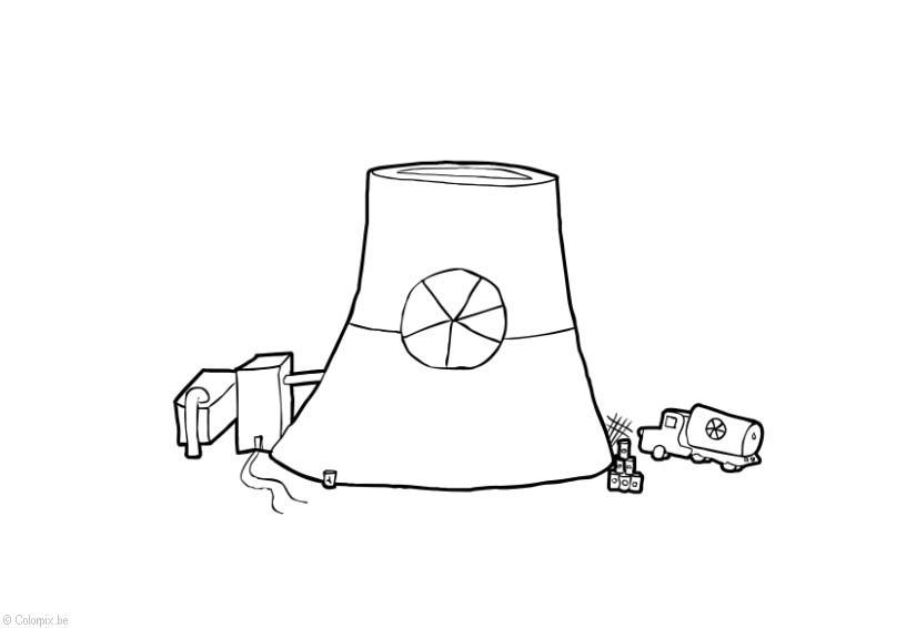 energia nucleare Disegno da colorare energia nucleare
