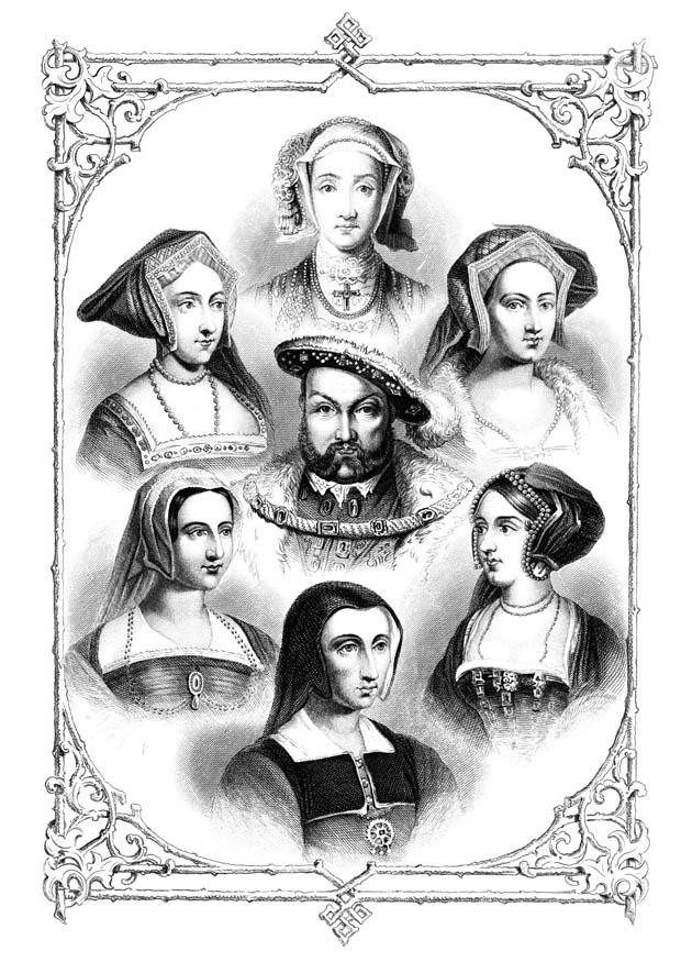 enrico viii e le sue 6 mogli Disegno da colorare enrico viii e le sue 6 mogli