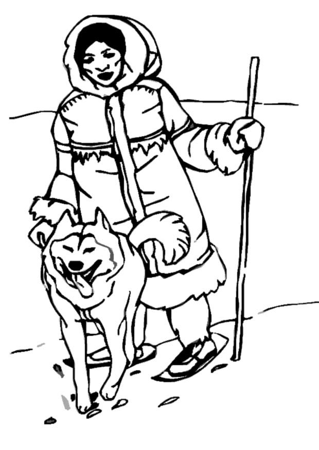 eskimo Disegno da colorare eskimo