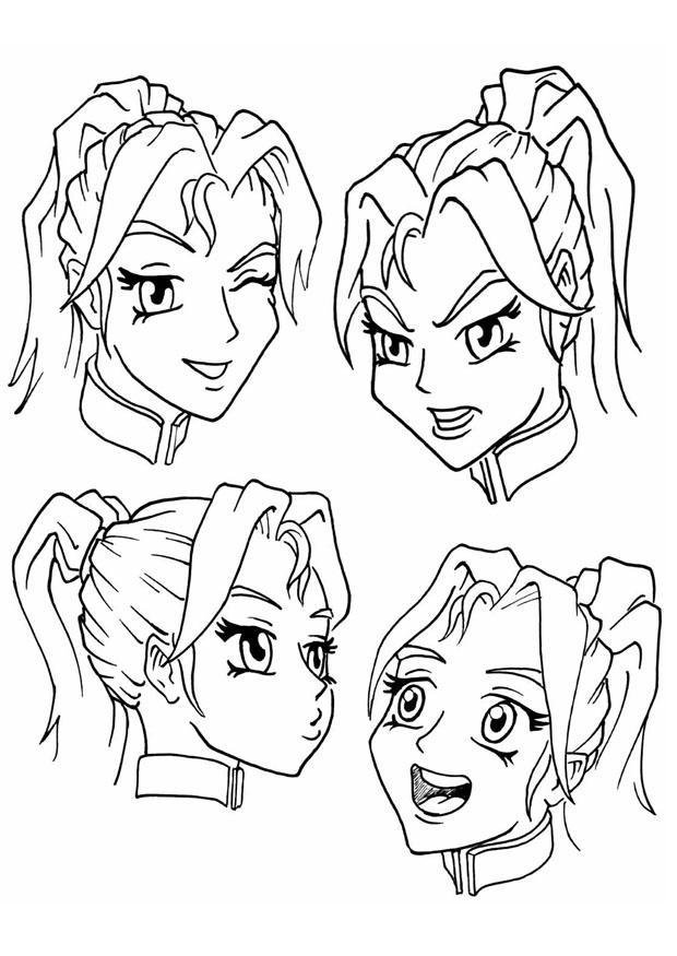 espressioni - emozioni Disegno da colorare espressioni - emozioni