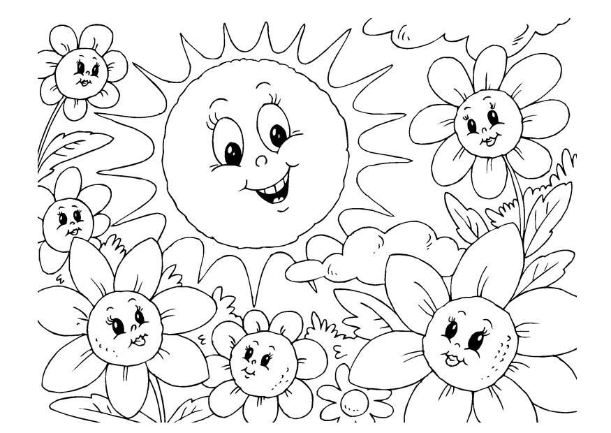 estate Disegno da colorare estate