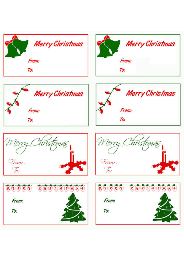etichette regali di natale immagine etichette regali di natale