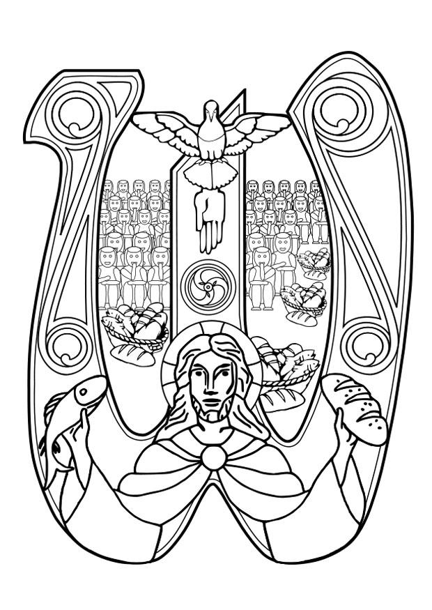 eucarestia Disegno da colorare eucarestia