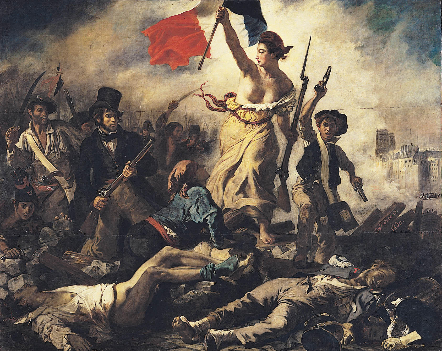 eugene delacroix - liberty leading the people immagine eugene delacroix - liberty leading the people