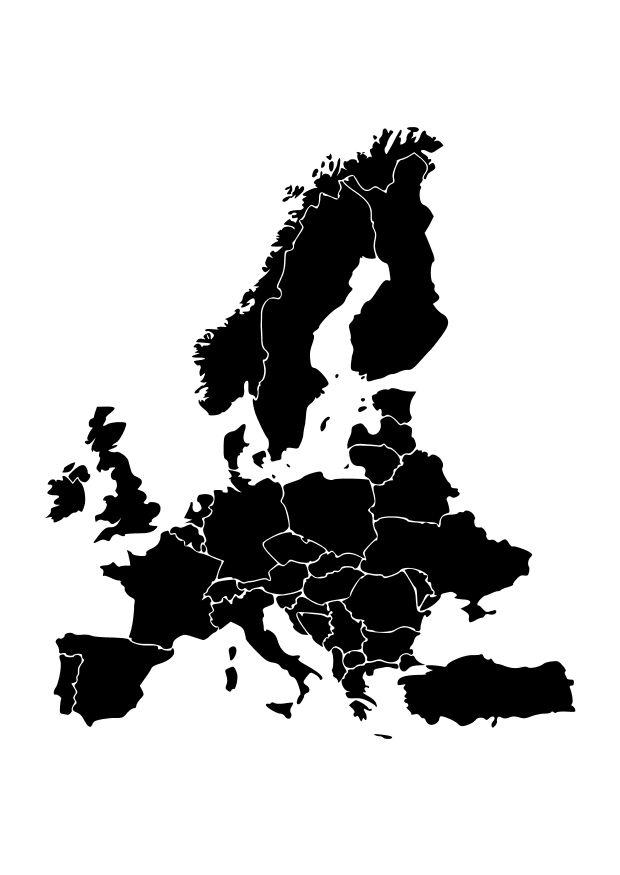 europa Disegno da colorare europa