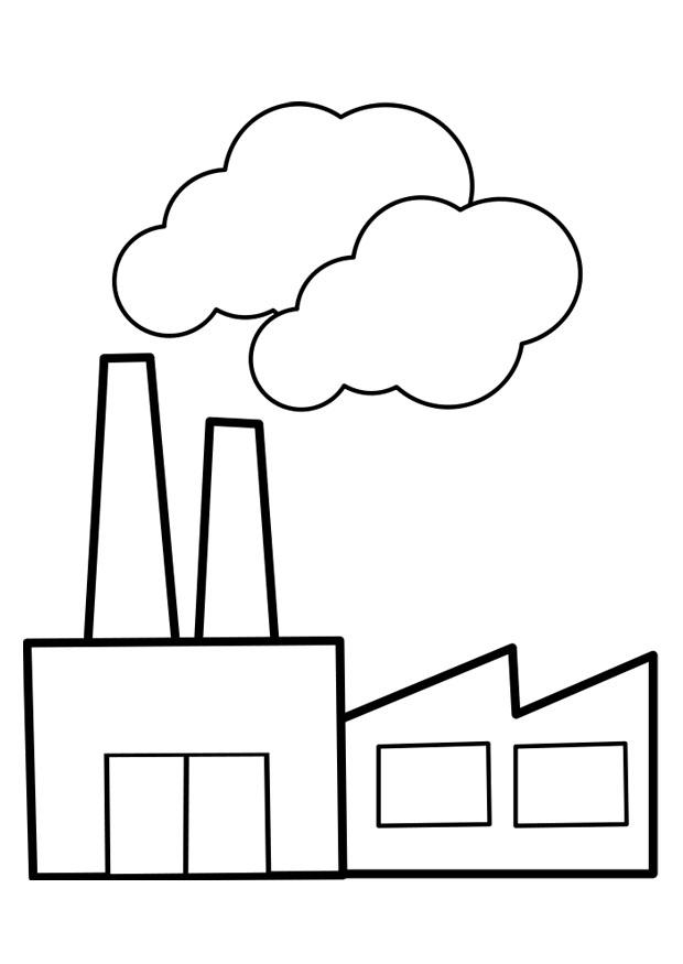 fabbrica Disegno da colorare fabbrica