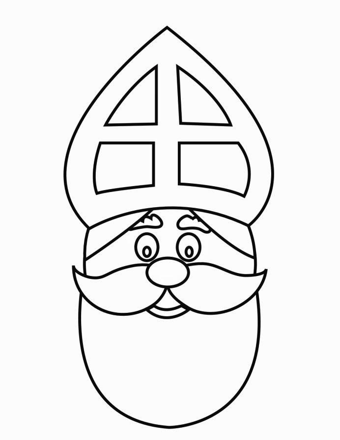 faccia san nicola 2 Disegno da colorare faccia san nicola 2