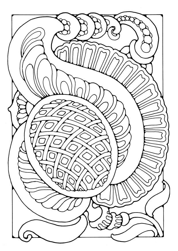 fantasia di fiori Disegno da colorare fantasia di fiori