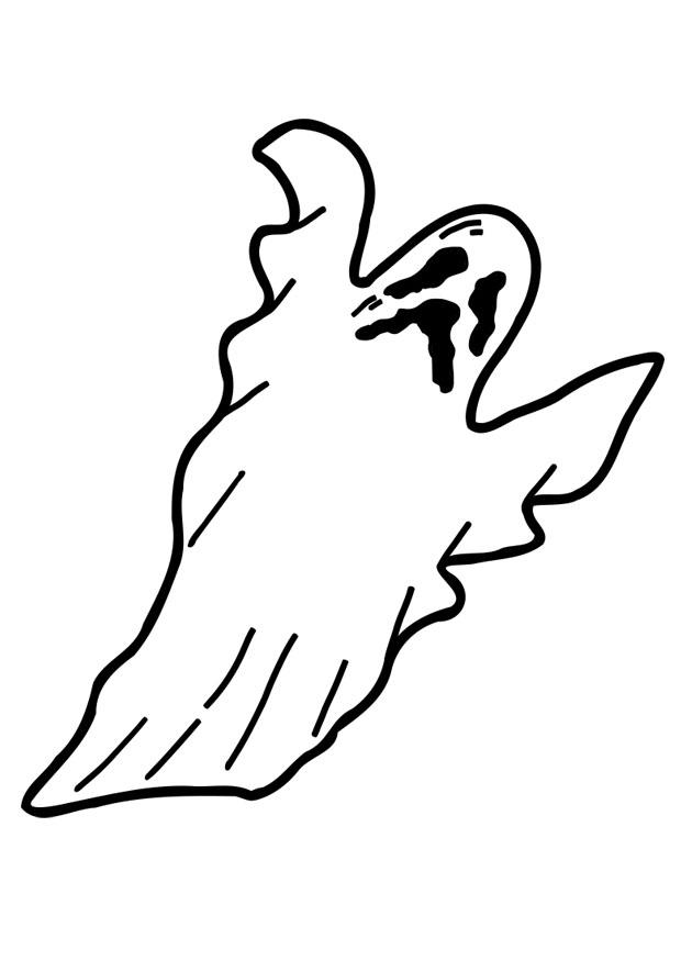 Disegno da colorare fantasma