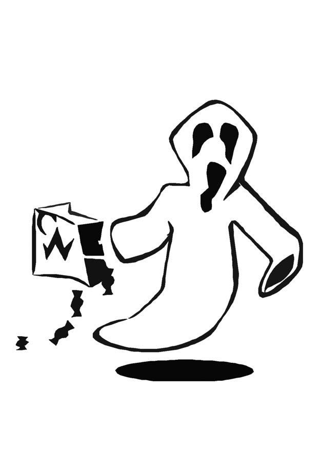 fantasma halloween Disegno da colorare fantasma halloween
