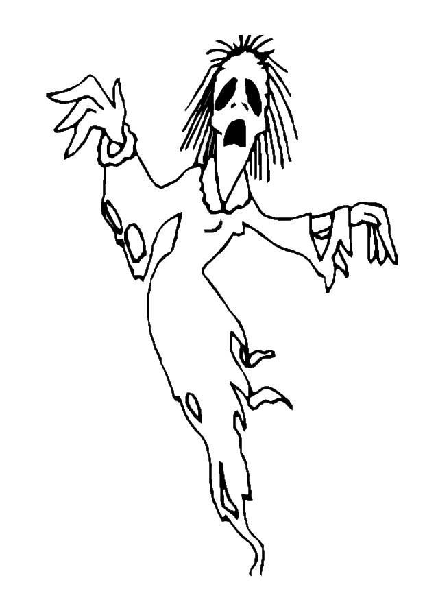 fantasma halloween Disegno da colorare fantasma halloween