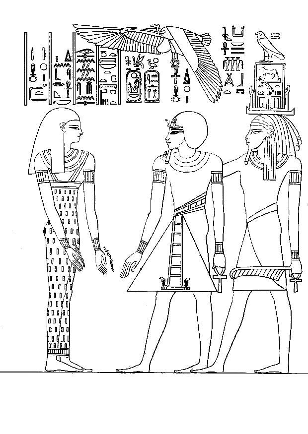 faraone amenophis iii Disegno da colorare faraone amenophis iii