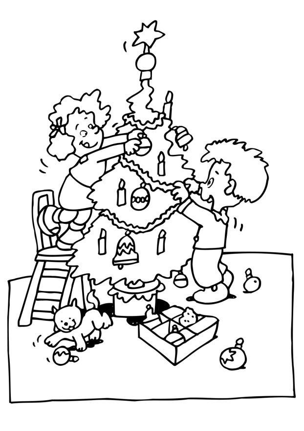 fare lalbero di natale Disegno da colorare fare lalbero di natale