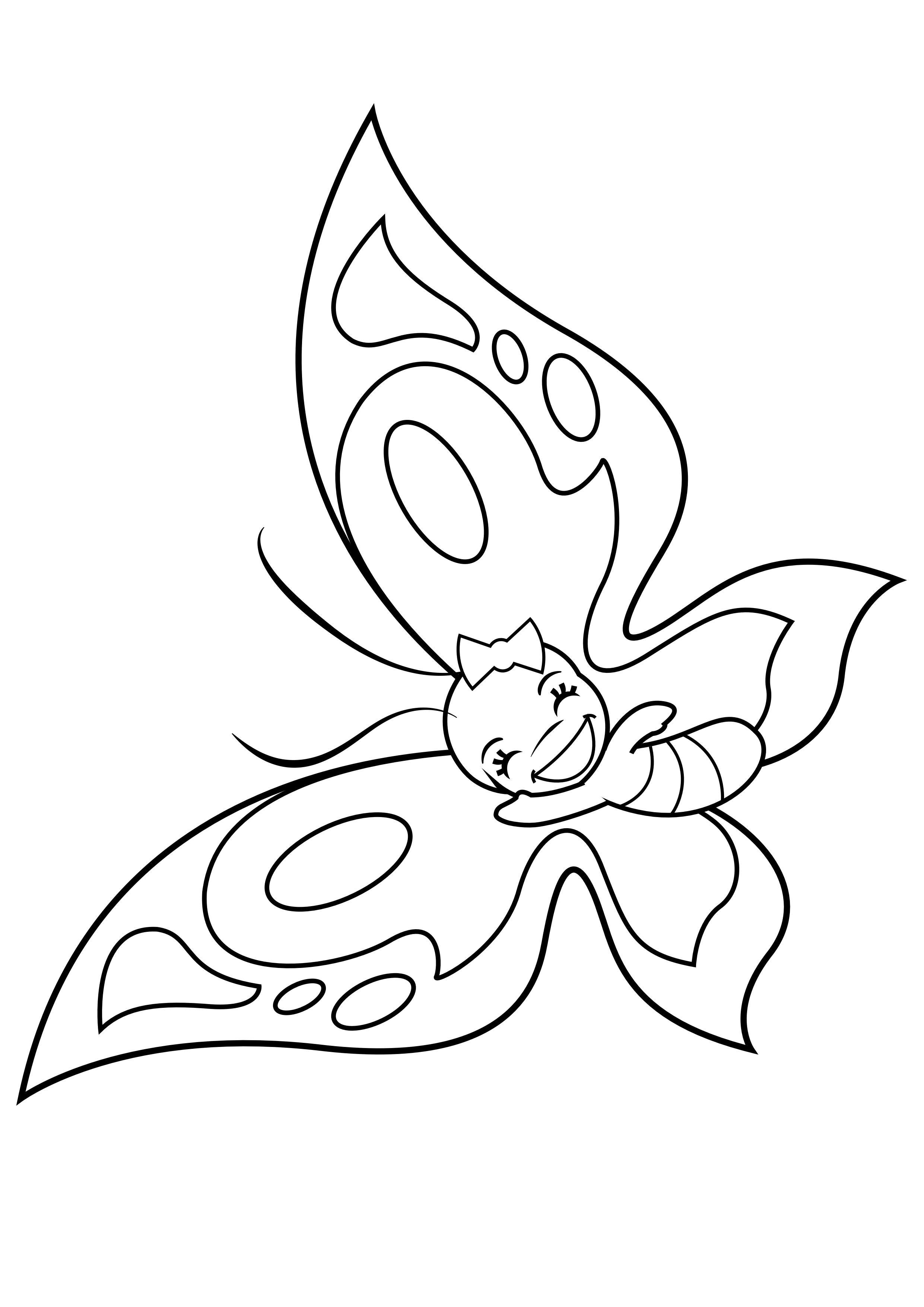 farfalla allegra Disegno da colorare farfalla allegra
