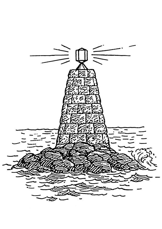 faro sul mare Disegno da colorare faro sul mare