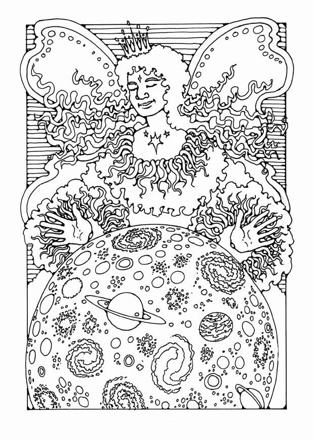 Disegno da colorare fata