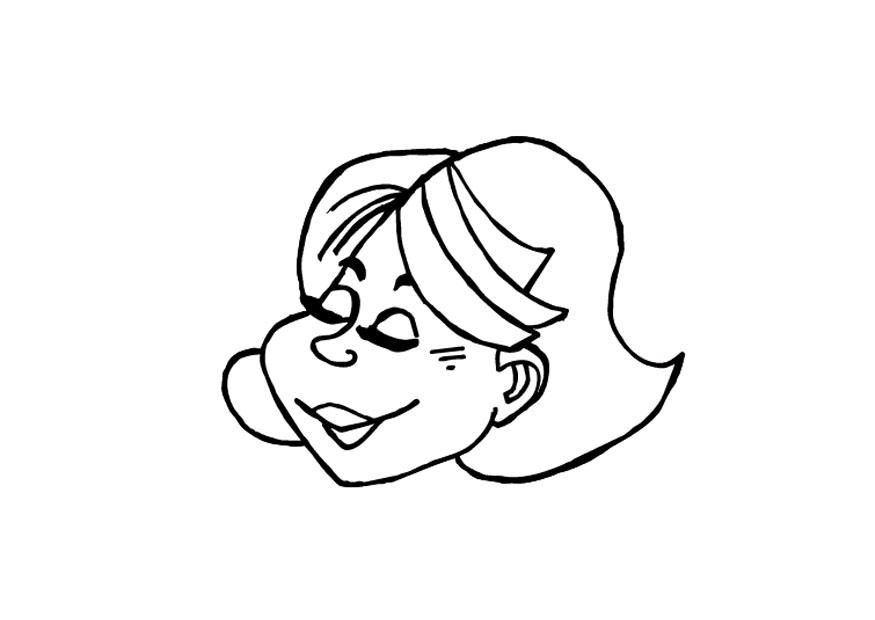 Disegno da colorare felice
