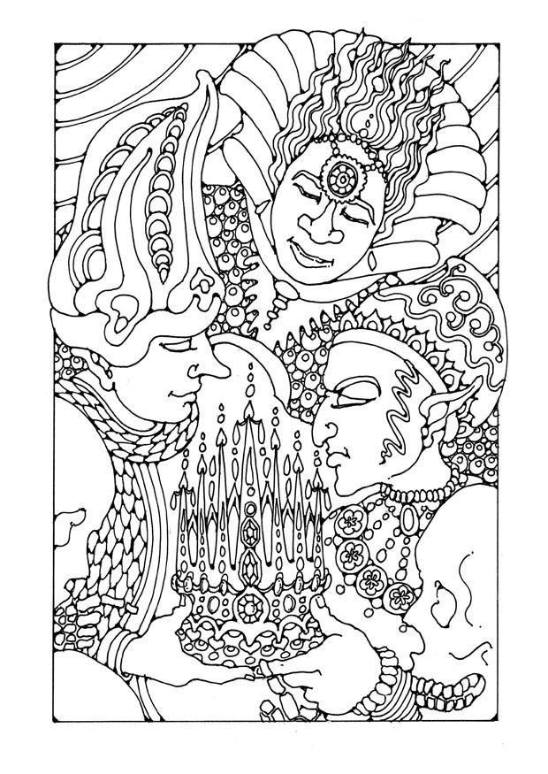 festa Disegno da colorare festa