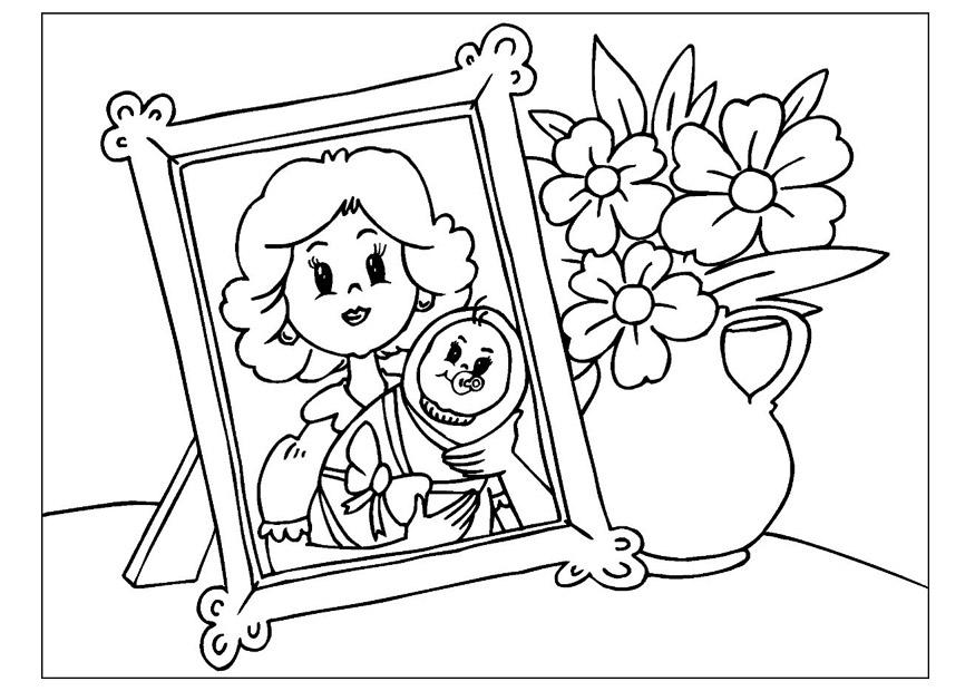 festa della mamma Disegno da colorare festa della mamma