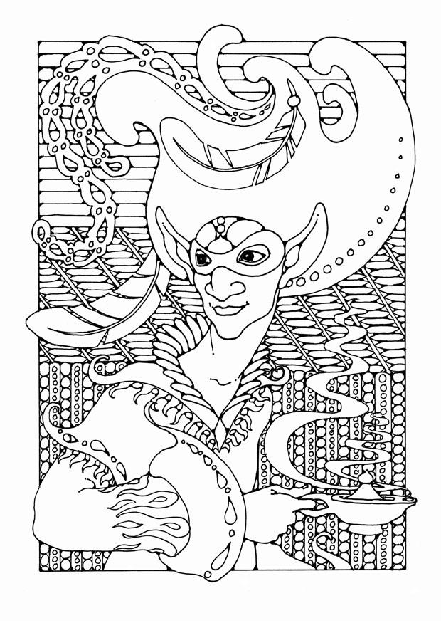 figura di fantasia Disegno da colorare figura di fantasia