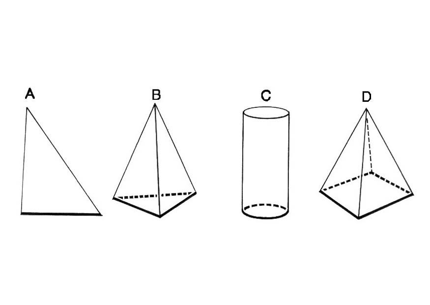 figure geometriche - base Disegno da colorare figure geometriche - base