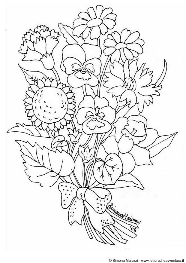 fiori Disegno da colorare fiori