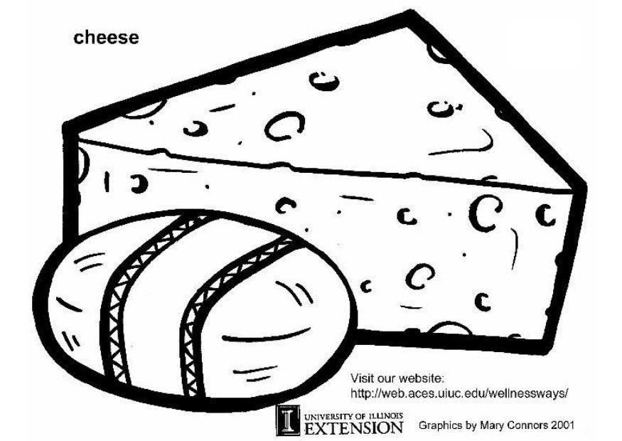 formaggio Disegno da colorare formaggio