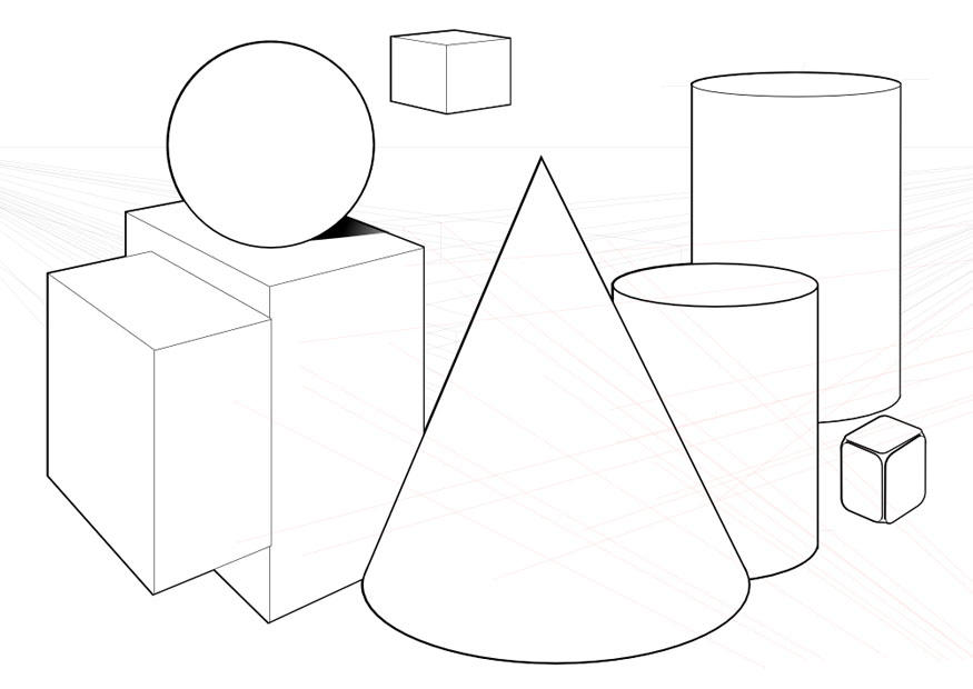Disegno da colorare forme geometriche
