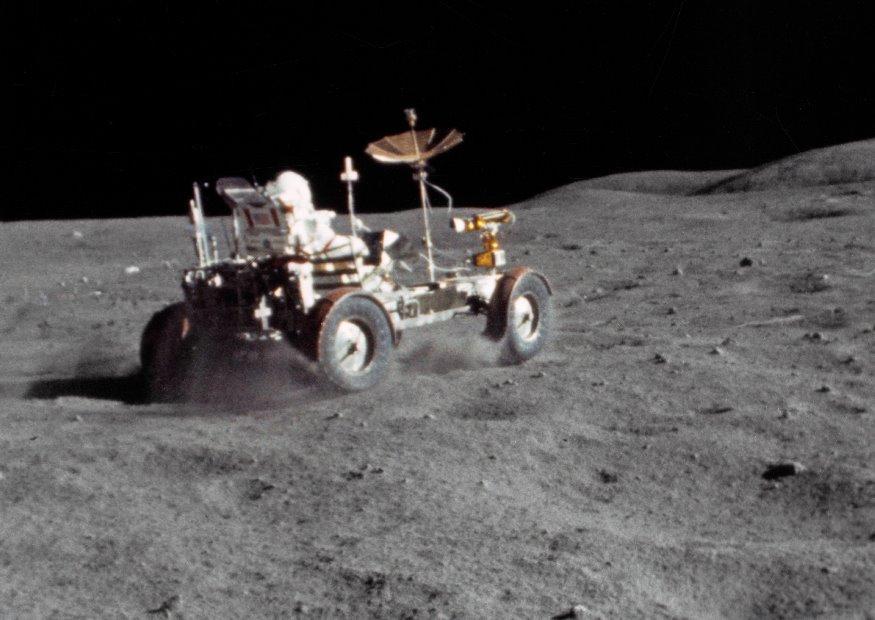 Foto atterraggio sulla luna
