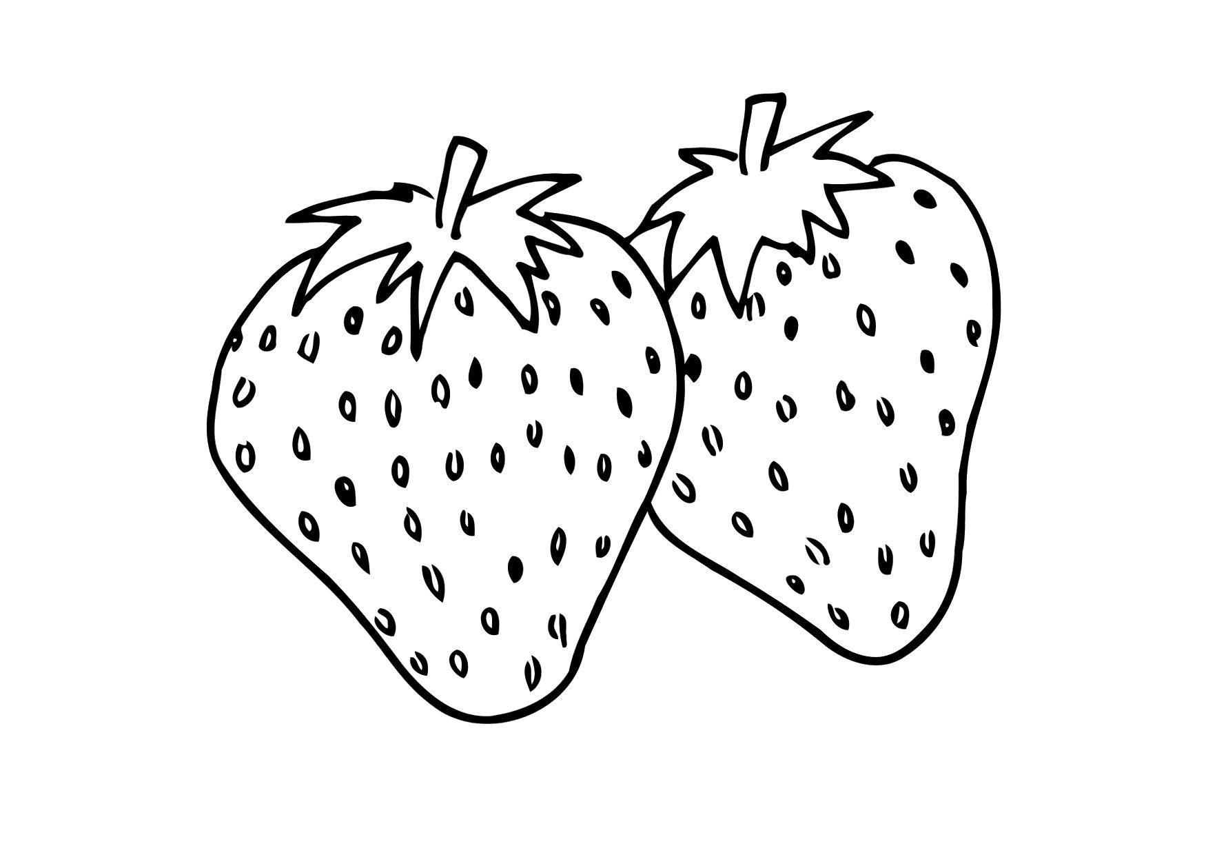 fragola Disegno da colorare fragola