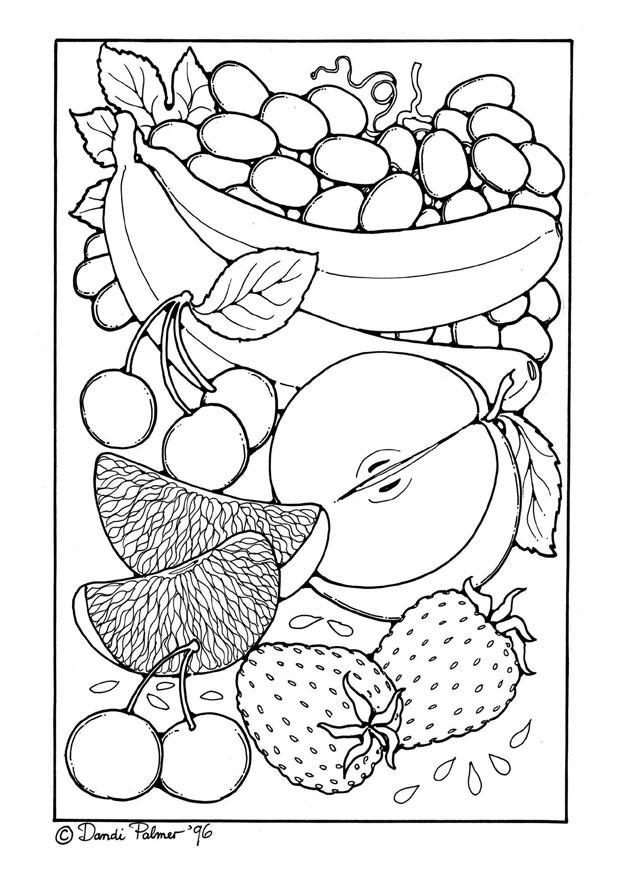 frutta Disegno da colorare frutta