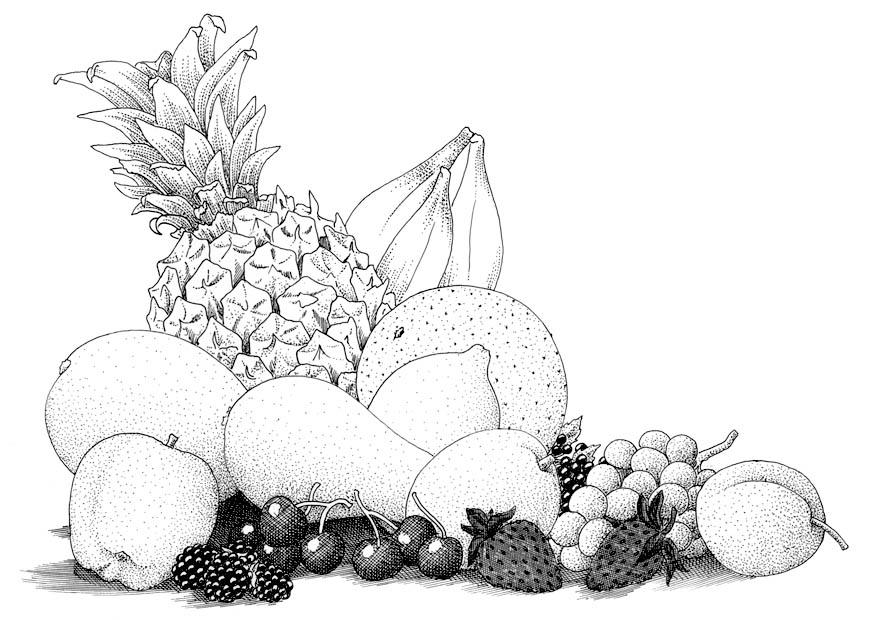 frutta Disegno da colorare frutta