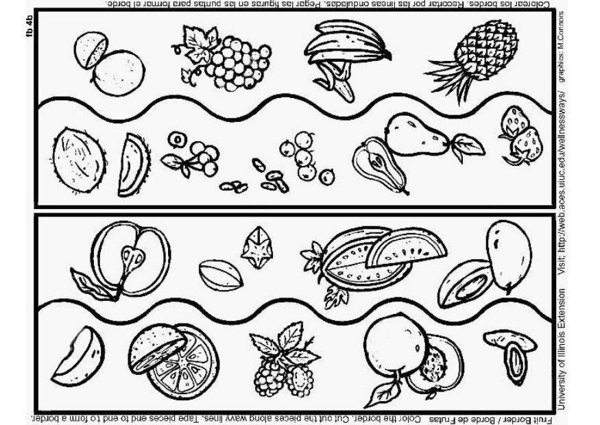 frutti Disegno da colorare frutti