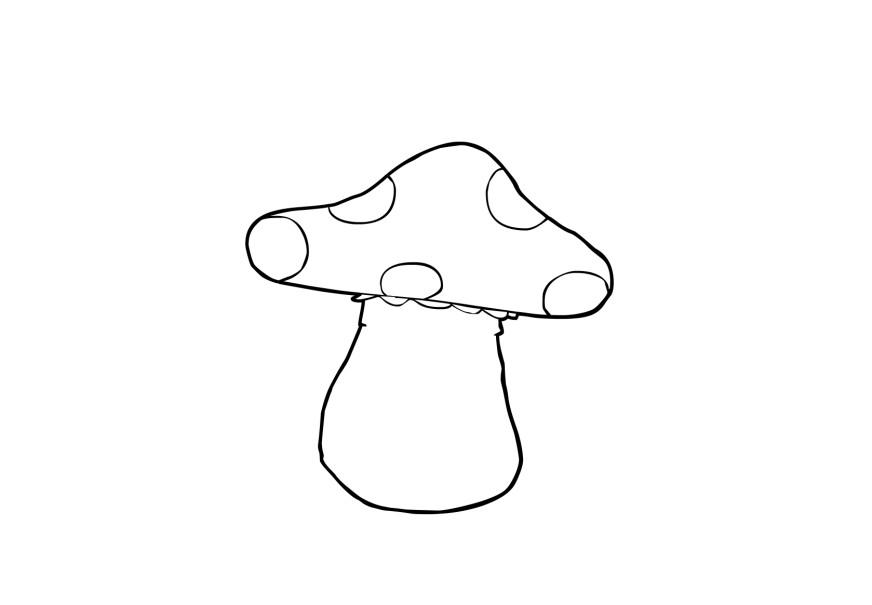 fungo Disegno da colorare fungo