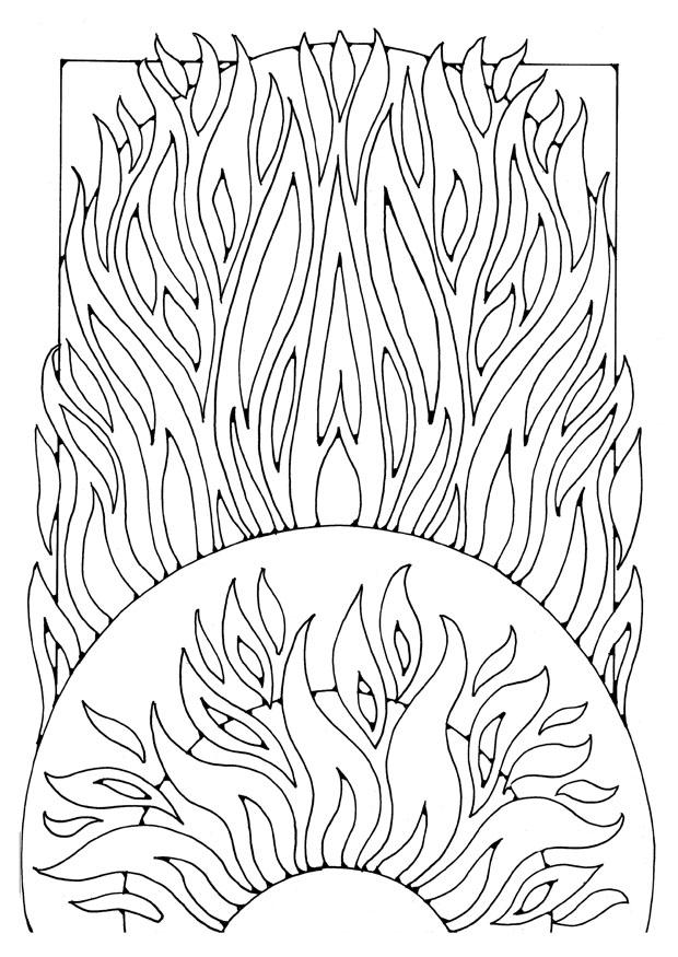 fuoco Disegno da colorare fuoco
