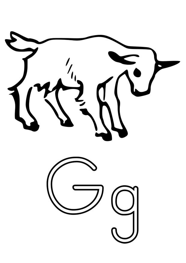 g Disegno da colorare g