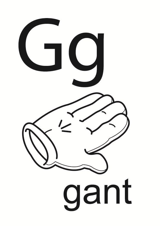 g Disegno da colorare g