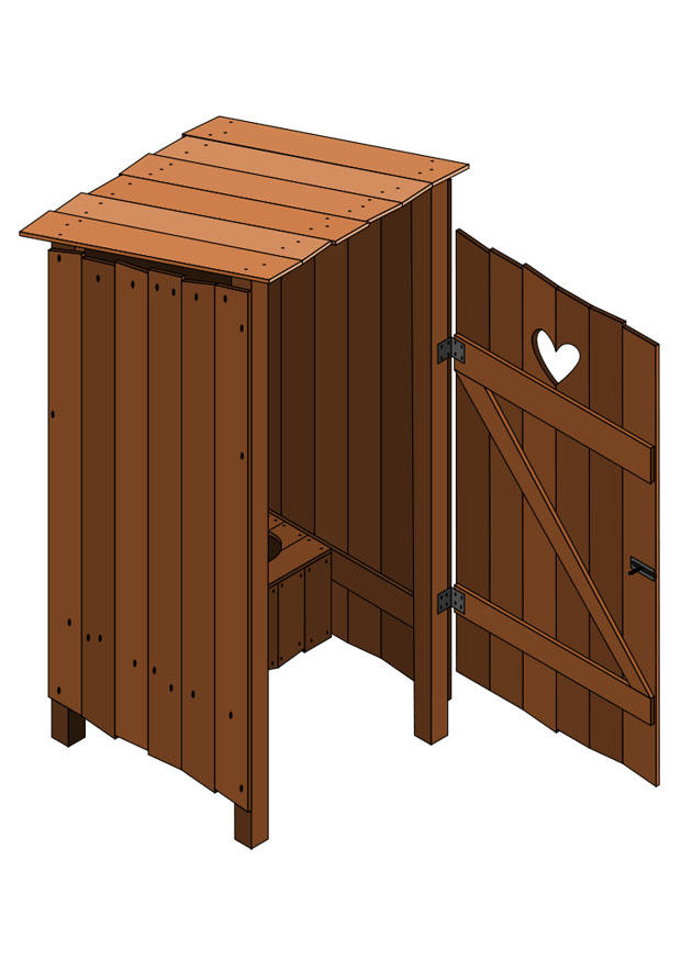 gabinetto esterno - porta aperta immagine gabinetto esterno - porta aperta