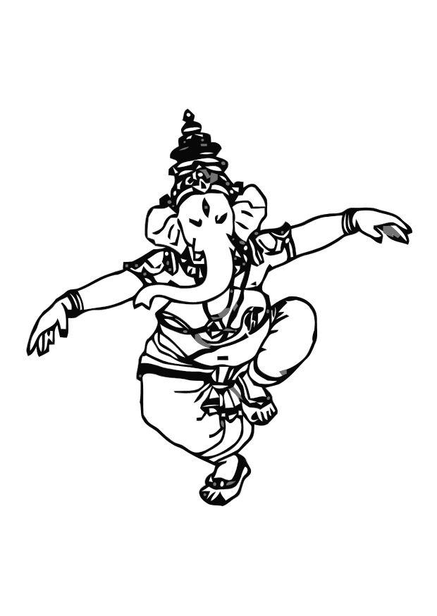 ganesha Disegno da colorare ganesha