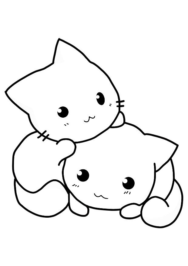 gattini Disegno da colorare gattini