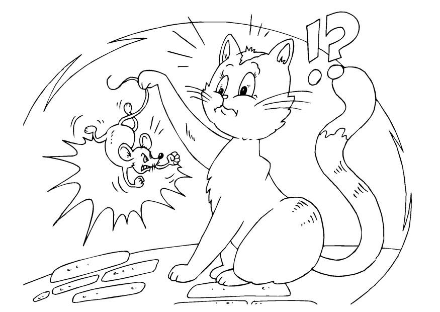 gatto e gattini Disegno da colorare gatto e gattini