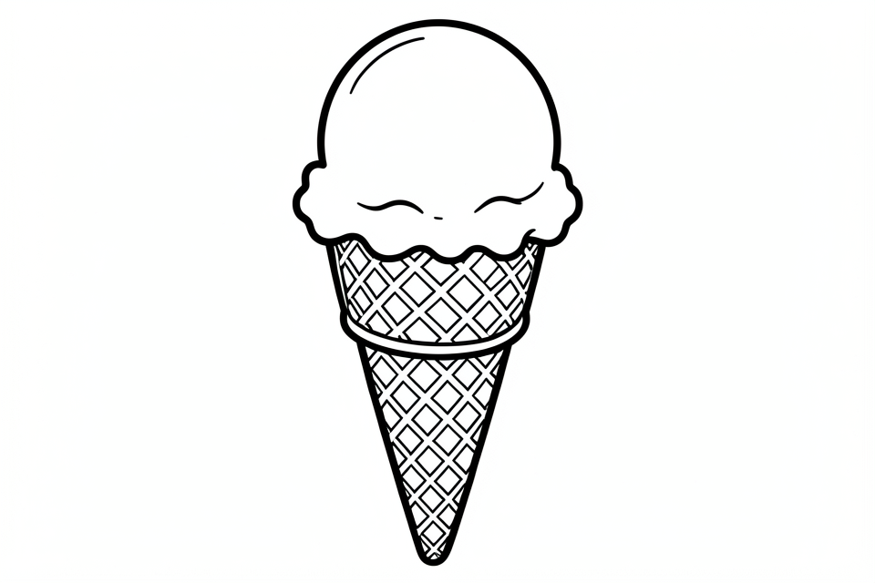 gelato Disegno da colorare gelato