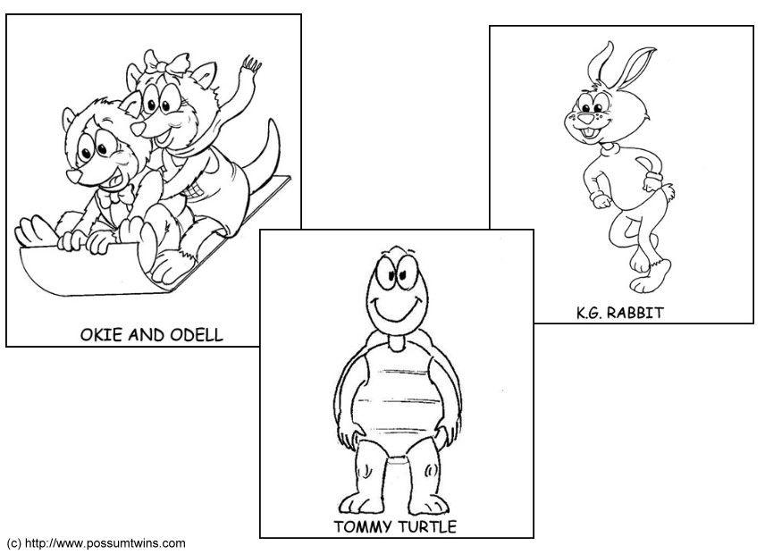 gemelli opossum Disegno da colorare gemelli opossum