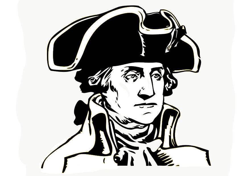 Disegno da colorare george washington