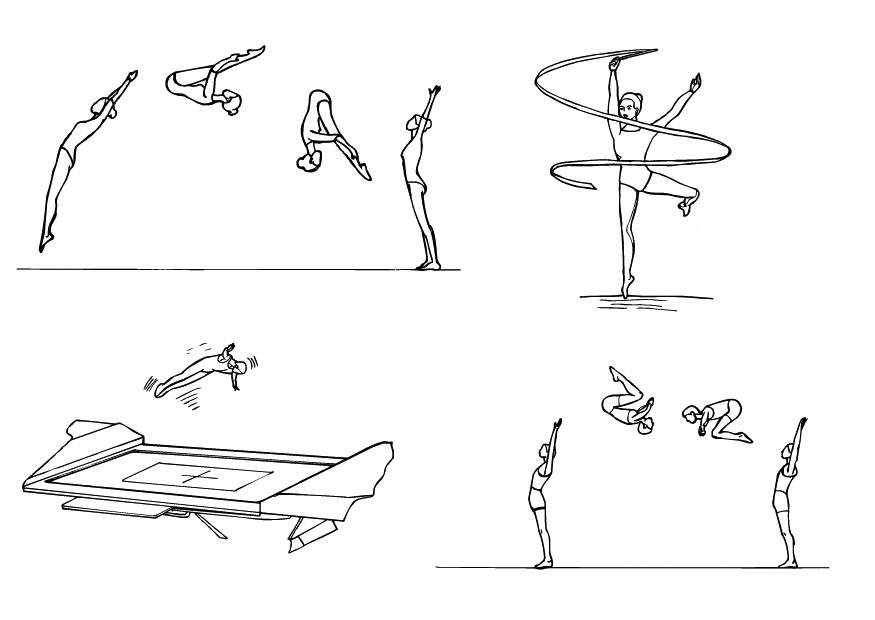 ginnastica Disegno da colorare ginnastica