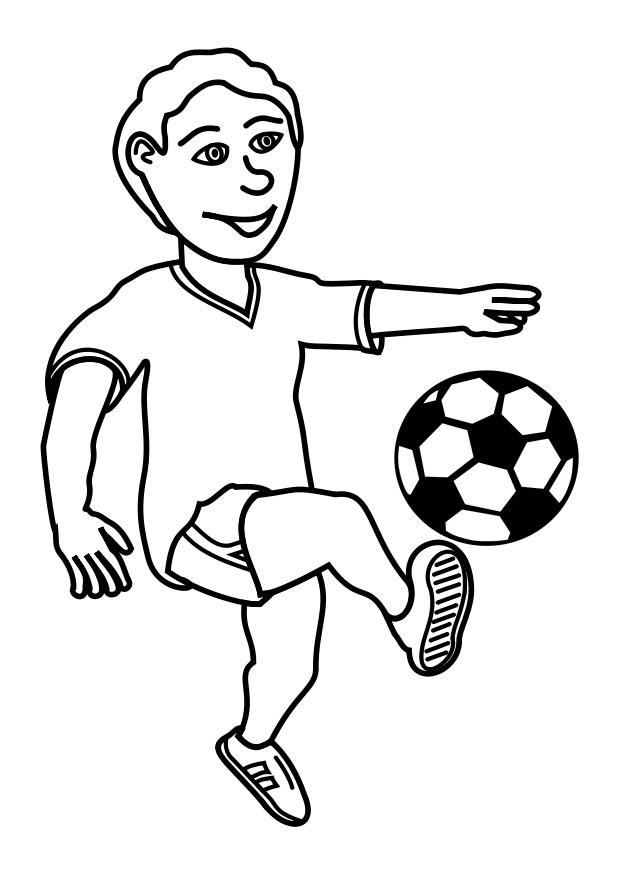 giocare a calcio Disegno da colorare giocare a calcio