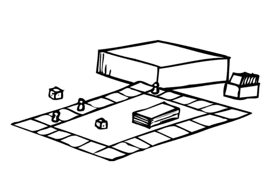 gioco di societA Disegno da colorare gioco di societA