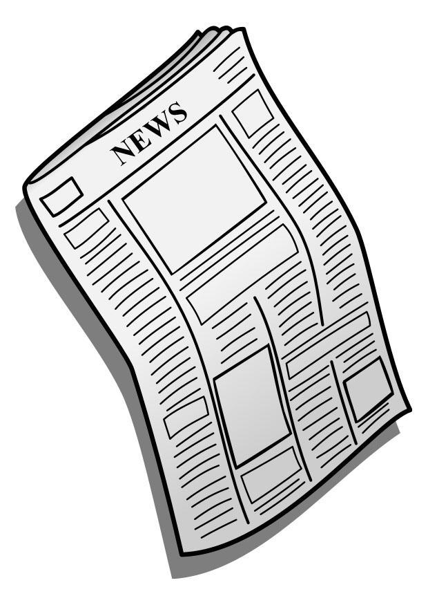 giornale Disegno da colorare giornale